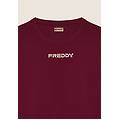 t-shirt regular in tessuto tecnico leggero rumba red donna extra large