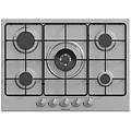 - piano cottura gm772xf a gas 5 fuochi gas colore acciaio inox