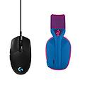 LOGITECH cuffie gaming g435 lightspeed-bianco/nero