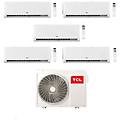 climatizzatore penta split inverter breezein p5 serie sn 12+12+12+12+12 p5s0 con mt4250 wi-fi r-32