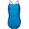 ARENA girl's swimsuit light drop solid costume intero bambini (152 blu)