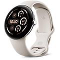 pixel watch 3 4g lte gps 45mm amoled argento correa beige unica ip68 spo2 cardio