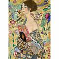 s. r. l. puzzle klimt dama col ventaglio art collection 1000 pz