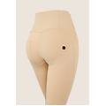 pantaloni wr. up in jersey vita alta con decoro sui fianchi irish cream donna xxs
