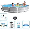- piscina fuori terra in giro 366x76 cm grigio include accessori coordinati a1957