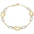 bracciale donna oro giallo bianco gl100616