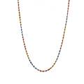 collana fune corda oro bianco giallo rosa 18 kt