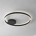 plafoniera led smart moise nero cct tuya