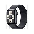 watch se 2024 gps 44mm alluminio mezzanotte con cinturino sport loop inchiostro