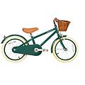 bicicleta classica verde scuro acciaio bambini 4-7 anni ciclismo esercizio