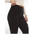 jeggings wr. up tasche cargo vita alta e lunghezza 7/8 jeans nero-cuciture in tono donna small