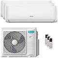 condizionatore hi-comfort 2025 trial split 12000+12000+18000 btu inverter a++ wifi unità