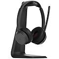 impact 1061t anc auricolare wireless a padiglione ufficio bluetooth base di ricarica nero (1001171)