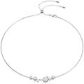 collana constella crystal pearl tagli round bianca placcato rodio