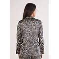 maglia manica lunga in seta a moment of glamour donna stampa taglia s