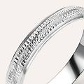 fede classica diamantata 3. 3 mm oro bianco collezione fede fantasia 750/1000 oro bianco