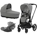 platinum trio priam con cloud t plus matt black mirage grey