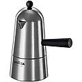 caffettiera espresso carmencita classic alluminio manico e pomolo neri capacità 10 cl tazze
