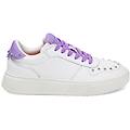 sneakers bianco-viola