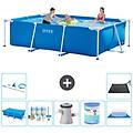 - piscina fuori terra rettangolo 300x200x75 cm blu include accessori coordinati a222