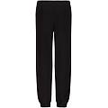 joggers in felpa leggera con patch fenicottero in tono nero donna medium