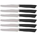 coltello da tavola 6 pezzi manico nero