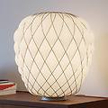 lampada da tavolo di design pinecone in vetro
