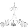 leroy merlin lampadario country charm camilla bianco paralume bianco 5x e14 ø60cm