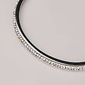 bangle aura acciaio cristallo collezione aura bianco