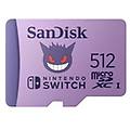 microsd 512gb pok&eacute;mon gengar purple sdsqxao 512g gn6zk