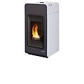 termostufa a pellet mod. primula idro 13 kw bianco
