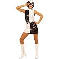 - costume donna stile anni'60 bianco e nero taglia small