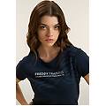 t-shirt training con motivo grafico dark sapphire donna large