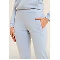 FREDDY pantaloni sportivi slim fit con coulisse e dettagli ricamati zen blue donna extra large