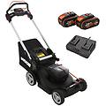 nitro wg749e tagliaerba semovente a batteria 2x20v/4ah taglio 46 cm
