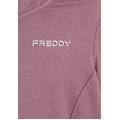 felpa donna zip e collo alto regular fit con logo ricamato rose wine donna small