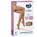 srl autoreggente a punta aperta maglia liscia 140 denari neutro beige taglia 4 linea classica