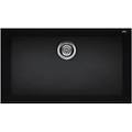 lkq13086bso quadra 130 lavello keratek 1 vasca 76 cm nero