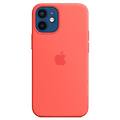 - silicone case for iphone 12 mini with magsafe pink citrus