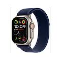 watch ultra 2 gps + cellular 49mm cassa in titanio naturale con cinturino trail loop blu m/l