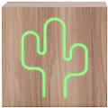 interactive neon cactus speaker dotato di ricarica ad induzione per dispositivi compatibili l