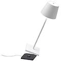 - poldina pro bianco lampada da tavolo led dimmerabile in alluminio protezione ip54 uso interno /