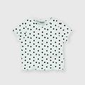 t-shirt in costina da neonata bianco taglia 9m
