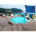 piscina di legno veneciza 5. 80 x 1. 31 telo di copertura a bochie d'aria 4