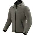 giubbotto moto softshell rev'it traffic h2o verde scuro taglia s