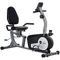 cyclette recumbent a 8 resistenze con schermo lcd e seduta regolabile