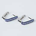 orecchini a cerchio silver rainbow argento rodiato cubic zirconia collezione silver rainbow bianco