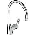 miscelatore lavello venta cromo bocca alta ad arco cartuccia ceramica ø 35 mm