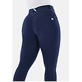 pantaloni push up wr. up curvy gamba superskinny in cotone blu navy donna medium