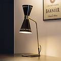lampada da tavolo megafono nero altezza 62 cm metallo